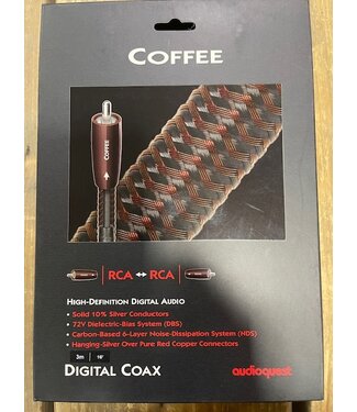 Audioquest Coffee Digital Coax 3 meter - Digitale Coax Kabel