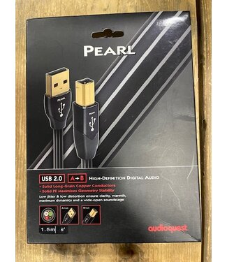 Audioquest Pearl USB A->B 1,5 meter - USB Kabel