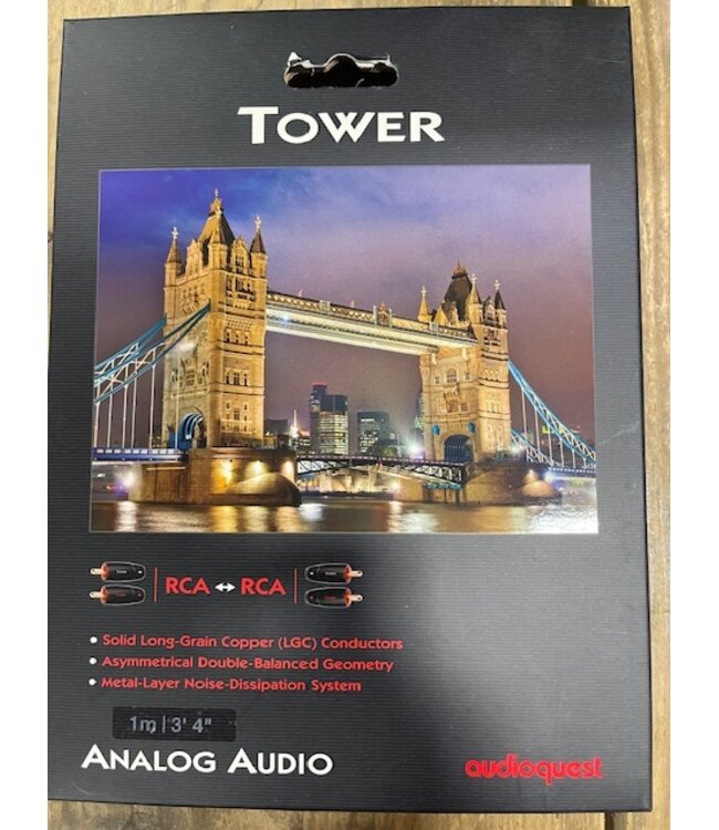 Audioquest Tower RCA-RCA 1 meter - Analoge Interlink