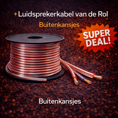 Luidsprekerkabel van de rol