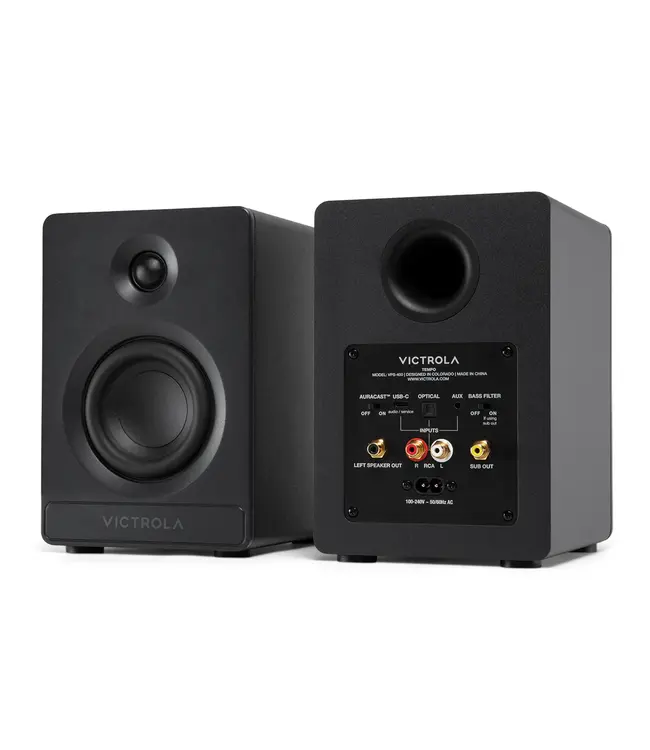 Victrola Tempo VPS-400 - Bluetooth Draadloze Boekenplank Luidsprekers