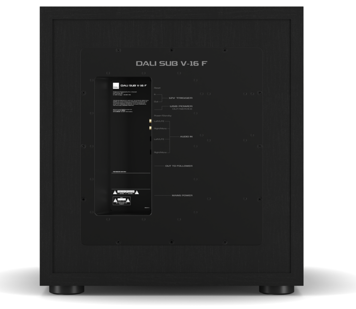 Hard Copy Sub 16 Dali SUB V-16 F Black Ash - Subwoofer kopen. - Audio expert