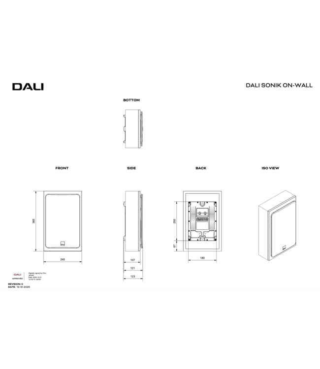 Dali Sonik On-wall (Set van 2) - On-wall Luidsprekers