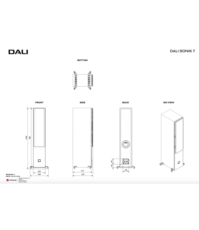 Dali Sonik 7 (Set van 2) - Vloerstaande Luidsprekers