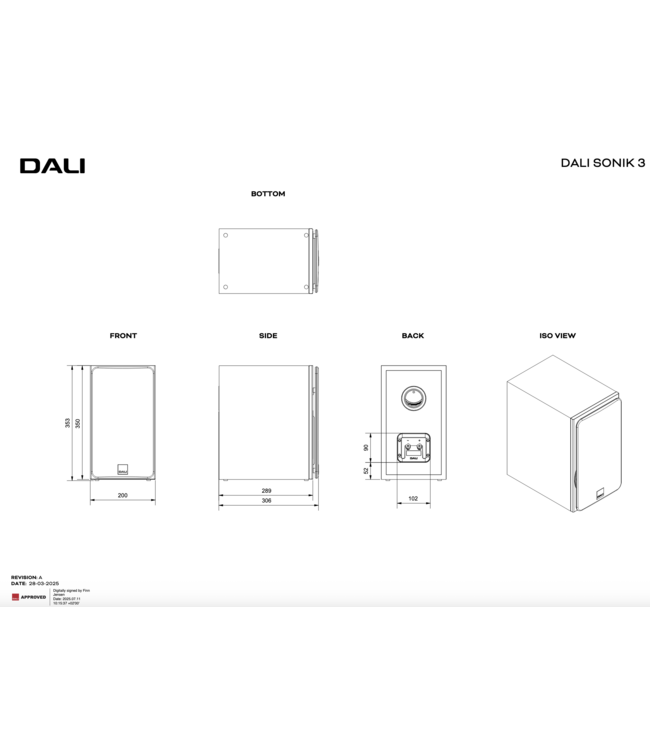 Dali Sonik 3 (Set van 2) - Boekenplank Luidsprekers