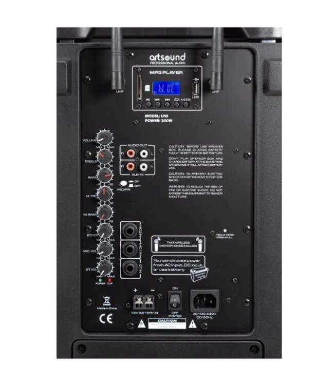 Artsound U10 - Draagbare Trolley Luidspreker