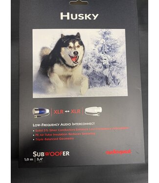 Audioquest Audioquest Husky XLR 1 meter - Subwooferkabel Audioquest Audioquest Husky XLR 1 meter - Subwooferkabel