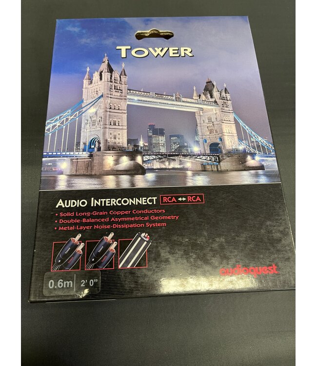 Audioquest Tower RCA - RCA 0.6 meter - Analoge Interlink