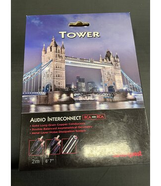 Audioquest Tower RCA - RCA 2 meter - Analoge Interlink
