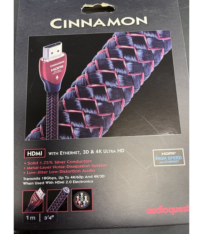 Audioquest Cinnamon HDMI 1 meter - HDMI Kabel