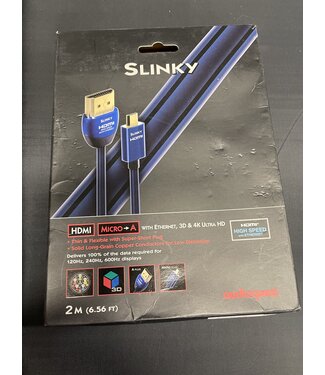 Audioquest Slinky HDMI Micro->A 2 meter - HDMI Kabel