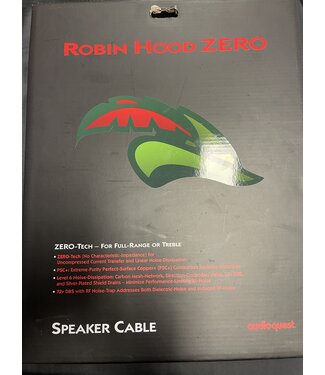 Audioquest Robin Hood ZERO 2,5 meter banaan - banaan - Luidsprekerkabel