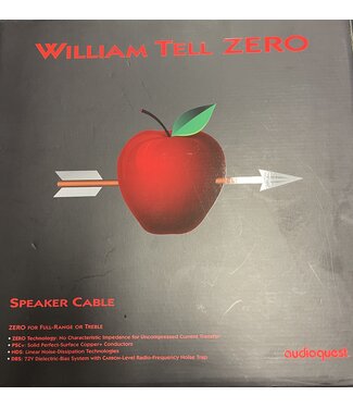 Audioquest William Tell Zero 2 meter banaan - banaan - Luidsprekerkabel