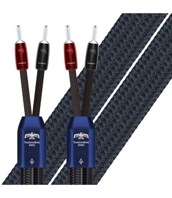 Audioquest Thunderbird ZERO COMBO (ZERO + Bass Bi-Wire) 1 meter - Luidsprekerkabel