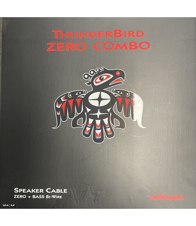 Audioquest Thunderbird ZERO COMBO (ZERO + Bass Bi-Wire) 1 meter - Luidsprekerkabel