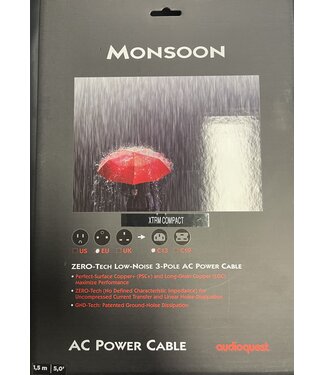 Audioquest Monsoon XTRM 1,5 meter C13 - Stroomkabel