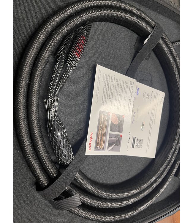 Audioquest Dragon ZERO 3 meter banaan - banaan - Luidsprekerkabel