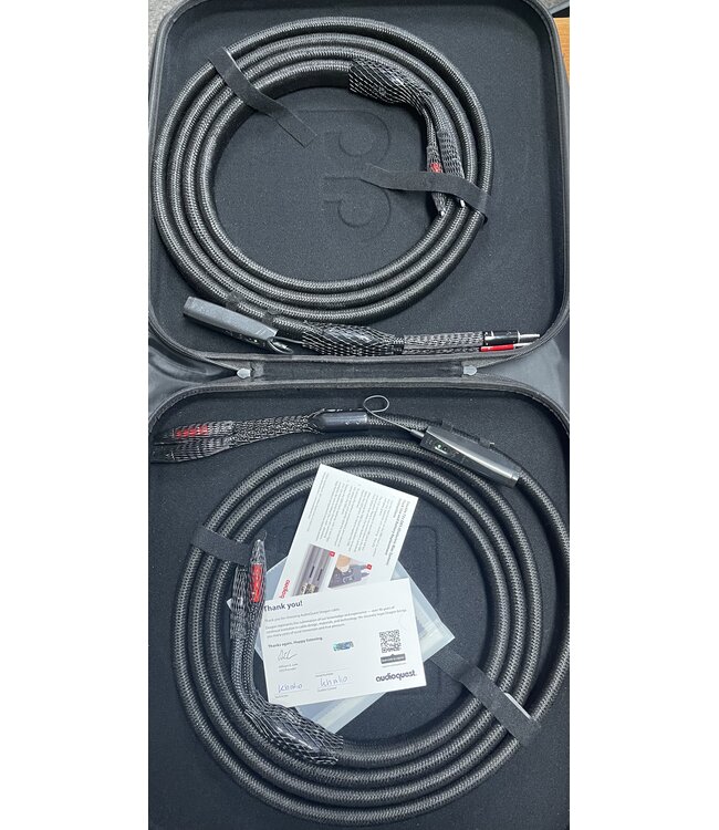 Audioquest Dragon ZERO 4 meter banaan - banaan - Luidsprekerkabel