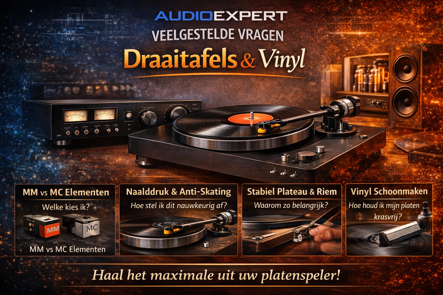 Wat zijn de meest gestelde vragen Draaitafels en vinyl?