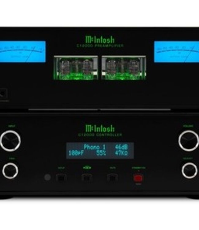 McIntosh C12000 voorversterker – dual chassis high-end preamplifier met buizen en solid-state