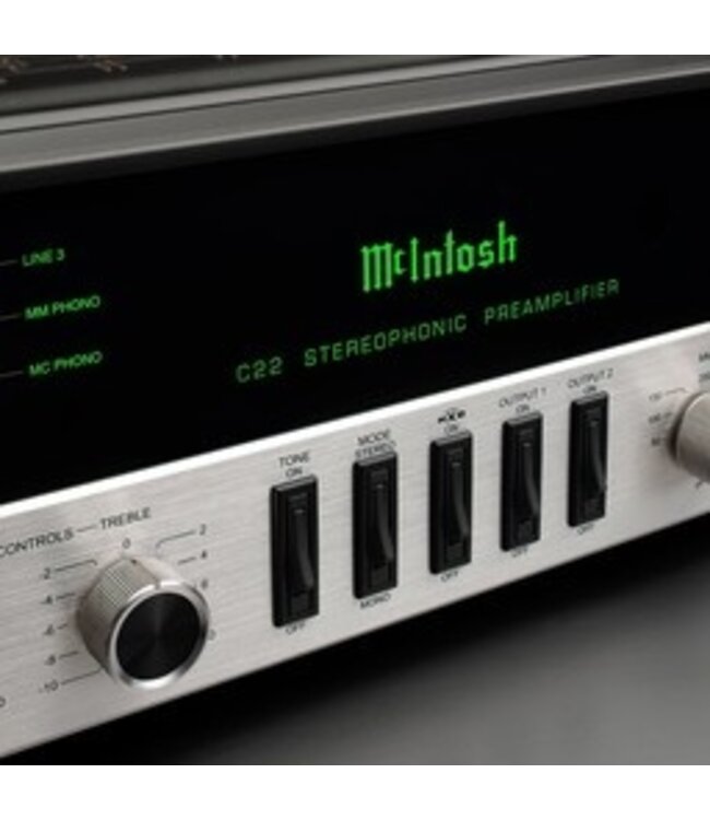 McIntosh C22 Mk V - Stereo Voorversterker met buizen en klassiek McIntosh design