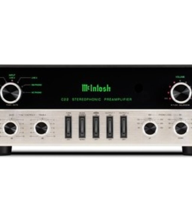 McIntosh C22 Mk V - Stereo Voorversterker met buizen en klassiek McIntosh design