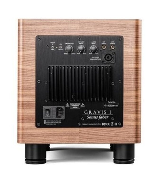 Sonus faber Gravis I – Actieve gesloten subwoofer met 210mm driver, 250W piek en instelbare crossover | Sonus faber Sonetto-serie