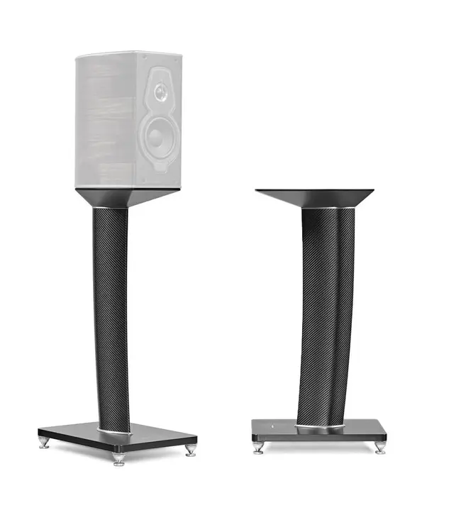 Sonus faber Guarneri G5° Stand – Carbon fiber en aluminium luidsprekerstatieven voor de Sonus faber Guarneri Generation 5° (set van 2)