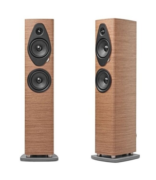 Sonus faber Sonetto III G2 (Set van 2) – compacte 2,5-weg vloerstaande luidspreker met DAD™ Pijlpunt tweeter, 2× 6,5" drivers en betonnen basis