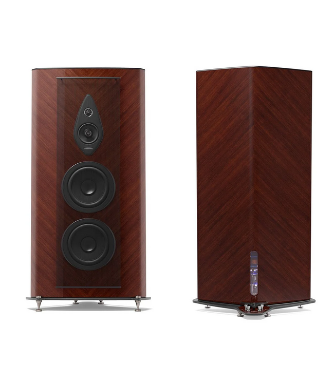 Sonus faber Stradivari G2 (Set van 2) – 3,5-weg vloerstaande luidspreker met Dual Drive woofers, Stealth Ultraflex, Intono midrangebehuizing en verstelbaar basmanagement