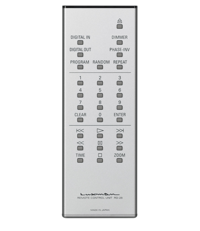 Luxman CD-speler en D/A-converter met ROHM BD34352EKV dual-mono DAC, USB tot DSD 22,5MHz en PCM 384kHz/32-bit, MQA-CD decodering, balanced XLR en OLED-display