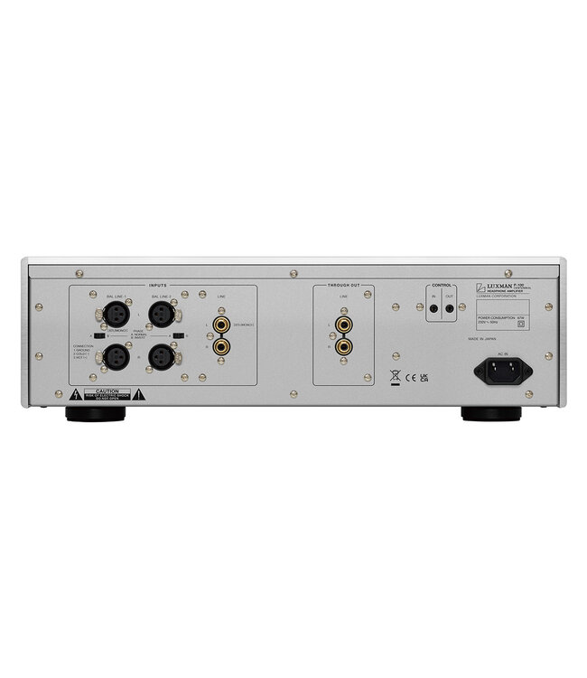 Luxman Volledig gebalanceerde koptelefoonversterker met LIFES-uitgangstrap, LECUA-EX volumecontrole, vier onafhankelijke versterkerblokken, balanced 4-pin XLR en 4,4mm uitgang