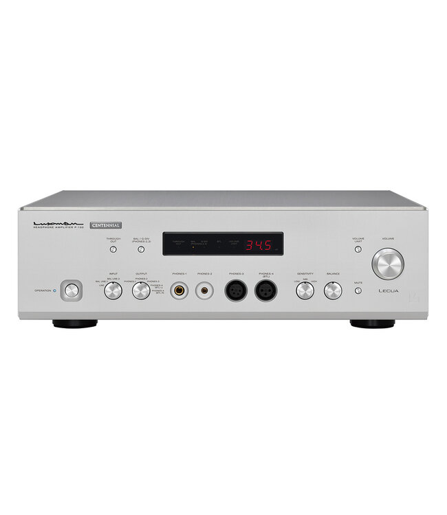 Luxman Volledig gebalanceerde koptelefoonversterker met LIFES-uitgangstrap, LECUA-EX volumecontrole, vier onafhankelijke versterkerblokken, balanced 4-pin XLR en 4,4mm uitgang