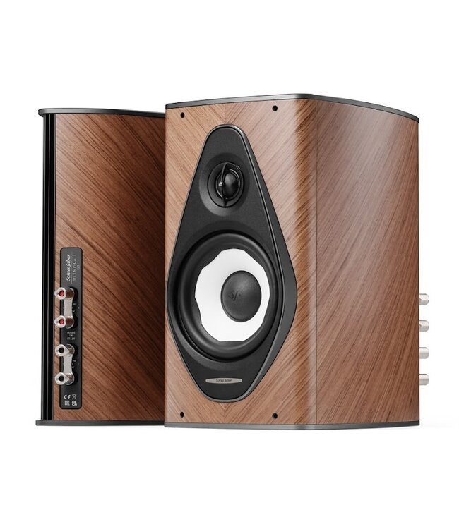 Sonus faber Olympica G3 I Compacte 2-weg luidspreker met 1,1-inch Damped Apex Dome-tweeter, 6,5-inch Camelia-midwoofer, Phase Coherence Crossover met IFF Paracross Topology, 45-graden herringbone fineer en CNC-gefreesd aluminium chassis