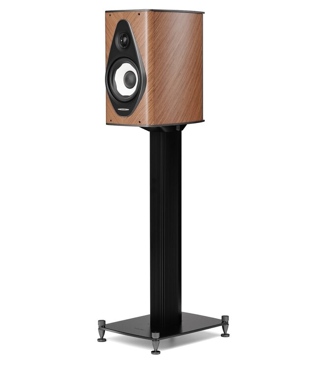 Sonus faber Olympica G3 I Compacte 2-weg luidspreker met 1,1-inch Damped Apex Dome-tweeter, 6,5-inch Camelia-midwoofer, Phase Coherence Crossover met IFF Paracross Topology, 45-graden herringbone fineer en CNC-gefreesd aluminium chassis