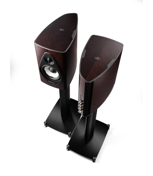 Sonus faber Olympica G3 I Compacte 2-weg luidspreker met 1,1-inch Damped Apex Dome-tweeter, 6,5-inch Camelia-midwoofer, Phase Coherence Crossover met IFF Paracross Topology, 45-graden herringbone fineer en CNC-gefreesd aluminium chassis