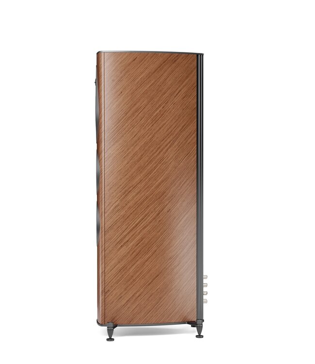 Sonus faber Olympica G3 III 3-weg vloerstaande luidspreker met 1,1-inch Damped Apex Dome-tweeter, 6,5-inch Camelia-midrange met stofvering, twee 6,5-inch woofers, Phase Coherence Crossover met IFF Paracross Topology en 45-graden herringbone fineer