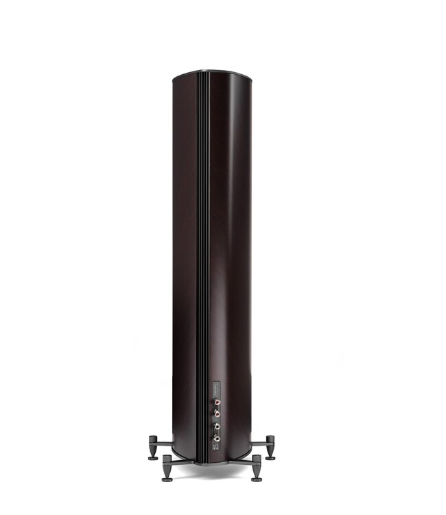 Sonus faber Olympica G3 III 3-weg vloerstaande luidspreker met 1,1-inch Damped Apex Dome-tweeter, 6,5-inch Camelia-midrange met stofvering, twee 6,5-inch woofers, Phase Coherence Crossover met IFF Paracross Topology en 45-graden herringbone fineer