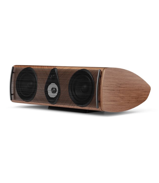 Sonus faber Olympica G3 Center: 3-weg centerspeaker met 0,75-inch Damped Apex Dome-tweeter, 4-inch Camelia-midrange met stofvering, twee 6,5-inch woofers, Phase Coherence Crossover met IFF Paracross Topology en 45-graden herringbone fineer