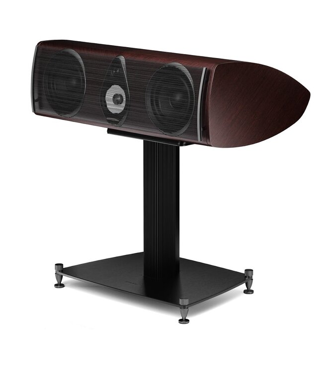 Sonus faber Olympica G3 Center: 3-weg centerspeaker met 0,75-inch Damped Apex Dome-tweeter, 4-inch Camelia-midrange met stofvering, twee 6,5-inch woofers, Phase Coherence Crossover met IFF Paracross Topology en 45-graden herringbone fineer