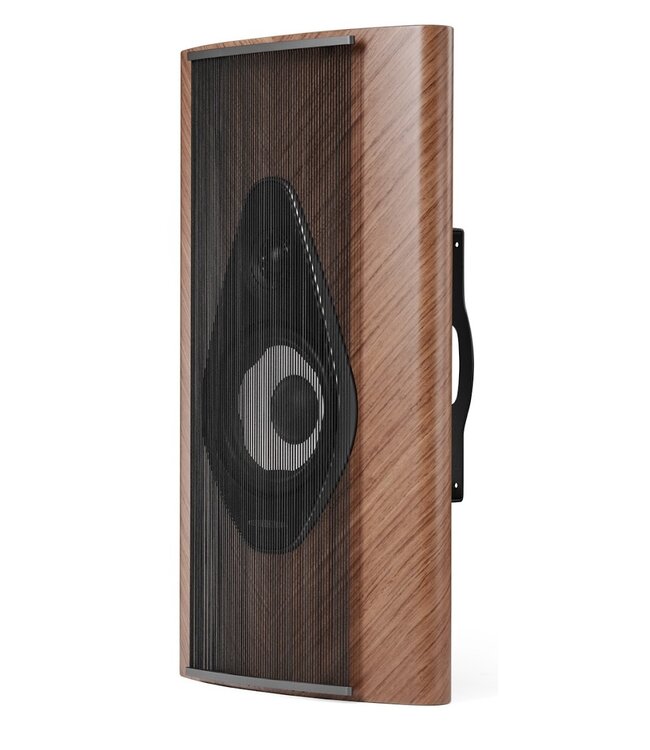 Sonus faber Olympica G3 Wall: 2-weg on-wall luidspreker met 1,1-inch Damped Apex Dome-tweeter, 6,5-inch Camelia-midwoofer, Phase Coherence Crossover met IFF Paracross Topology, 45-graden herringbone fineer en slank profiel van 215mm diepte
