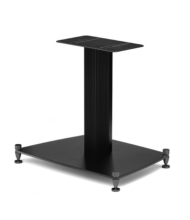 Sonus faber Olympica G3 Center Stand: dedicated standaard voor de Sonus faber Olympica G3 Center, afgestemd op de optimale tweeter-directheid en hoogte voor een stabiele plaatsing van de horizontale centerspeaker