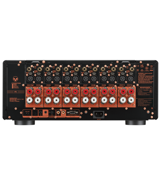 Marantz AMP 20: 12-kanaals eindversterker, Made in Japan, 200W per kanaal en HDAM