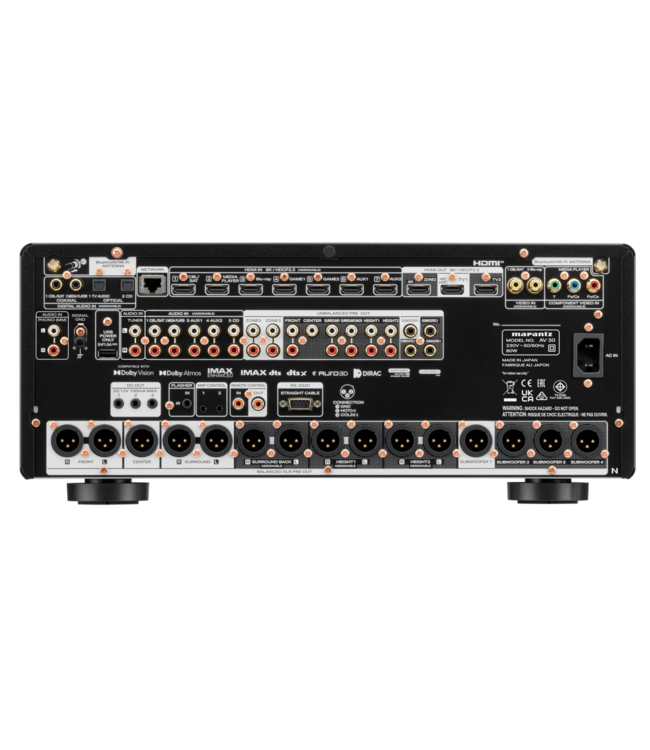Marantz AV 30: 11.4-kanaals AV-processor, Made in Japan, HDAM-SA2, Dolby Atmos en Auro-3D