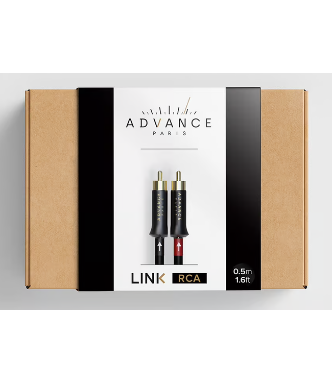 Advance Paris LINK RCA Interlink: stereo OCC-koper kabel met phono aardekabel