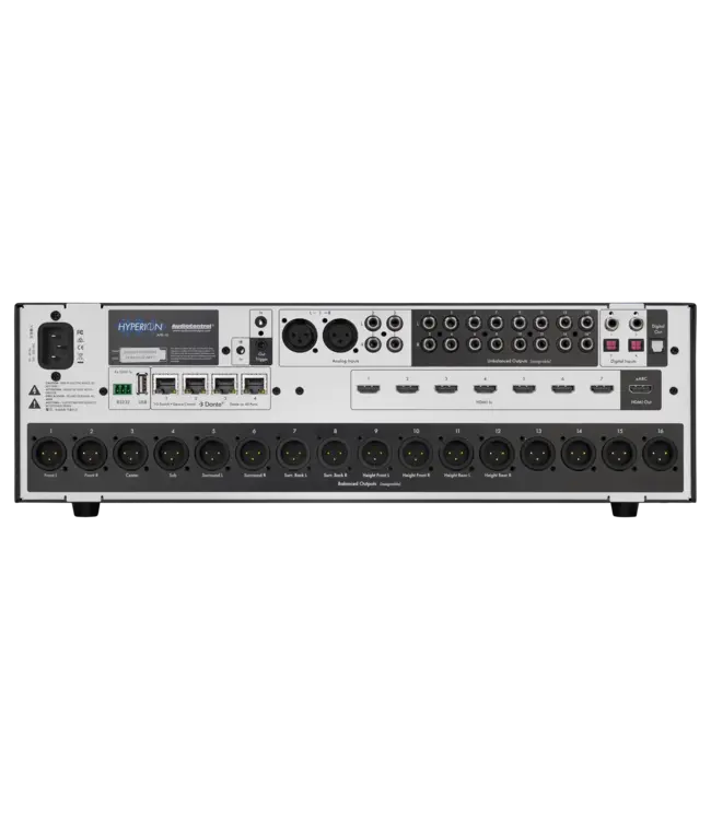 AudioControl APR-16: 16-kanaals immersive audio processor met Dirac ART en HDMI 2.1