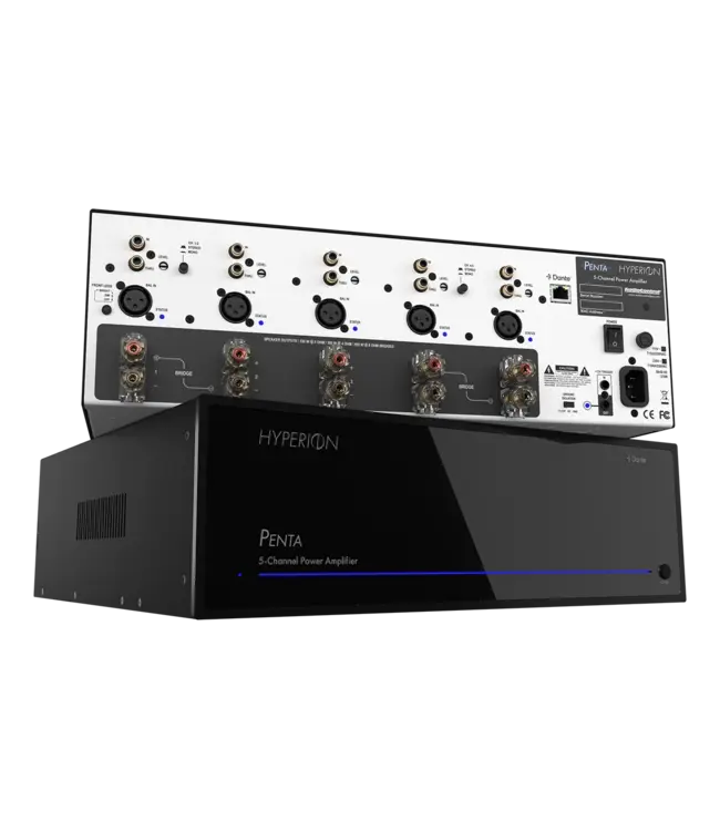 AudioControl Penta: 5-kanaals Class-H eindversterker, 5x230W, Dante en XLR