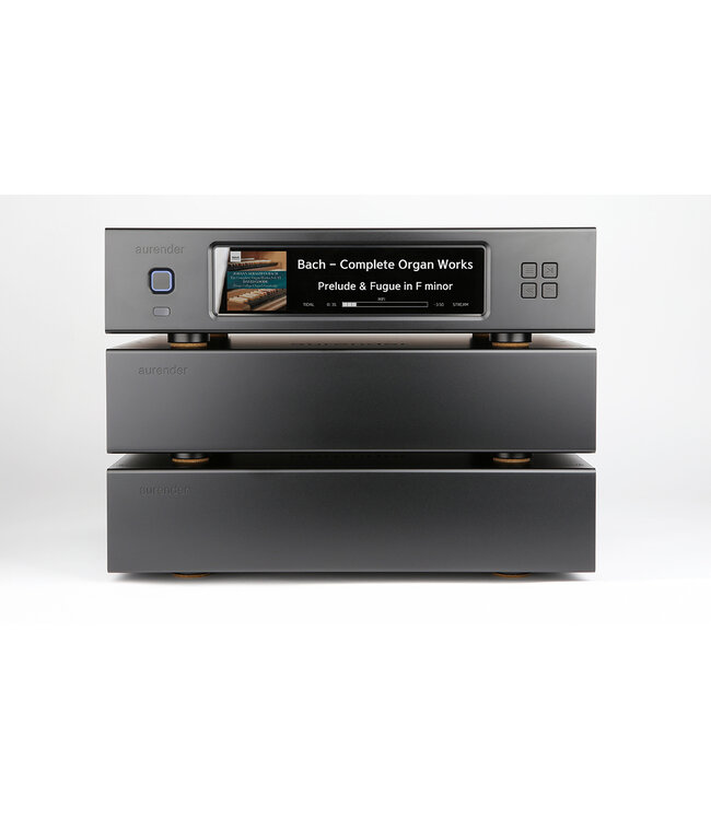Aurender N50: triple-chassis muziekserver met OCXO, Roon Ready en DSD1024