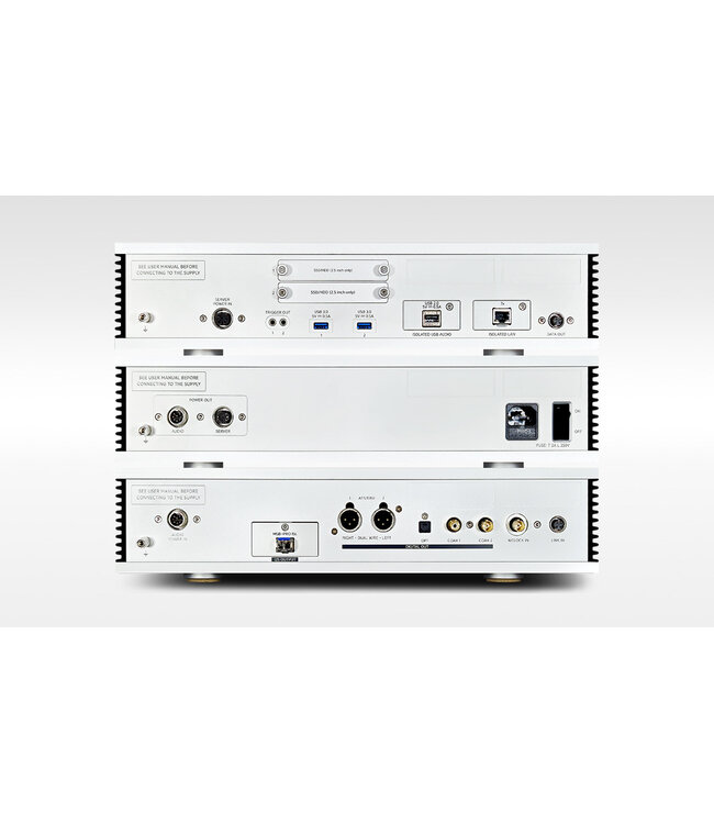 Aurender N50: triple-chassis muziekserver met OCXO, Roon Ready en DSD1024