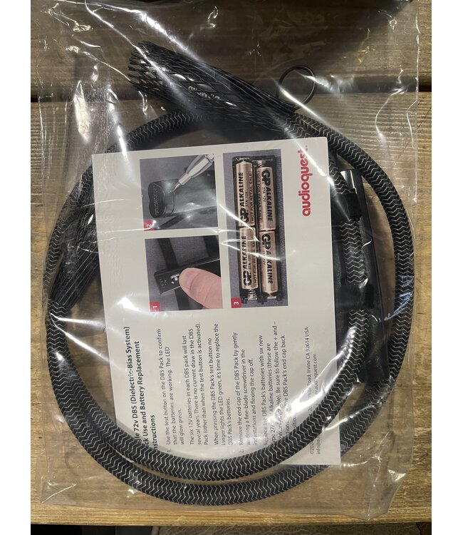 Audioquest Diamond AES/EBU Kabel 1 Meter – Solid Perfect-Surface Silver, 72V DBS en 7-Laagse Carbon Afscherming